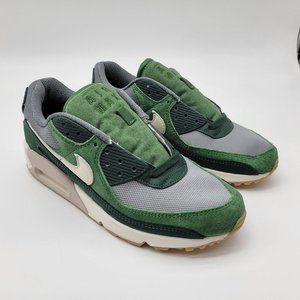 NEW Nike Air Max 90 PRM Pro Green Suede Shoes Sneakers